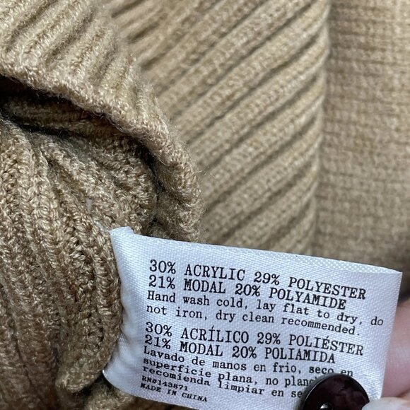 NEW FRANKIES BIKINIS X BELLA HADID Women’s Texas Knit Cardigan – Brown – Size L - Picture 6 of 9